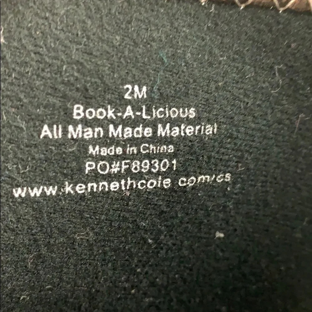 Kenneth Cole Graphite Paten Book-a-licious boots